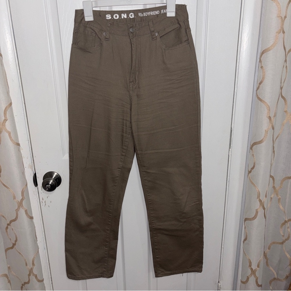 Brown Wide Leg Jeans